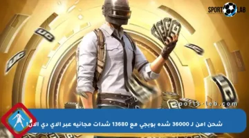 شحن آمن لـ 36000 شدة بوبجي مع 13680 شدات مجانية عبر الأي دي الآن!